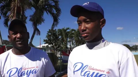 BBC Young Deivid Acosta in a baseball cap