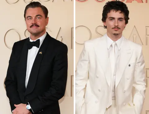 Getty Images Leonardo DiCaprio and Timothée Chalamet