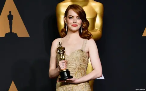 Getty Images Emma won the best actress award at this year's Oscars for her role as Mia in La La Land