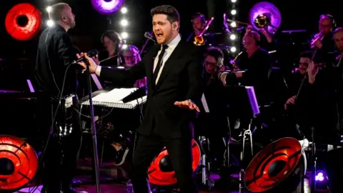 BBC Michael Buble in concert at the Piano Room, BBC