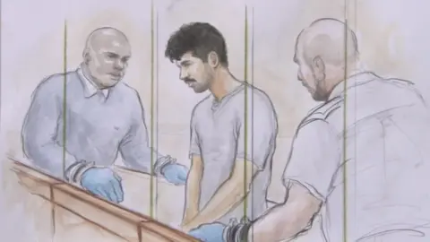 Helen Tipper Court sketch of Janbaz Tarin