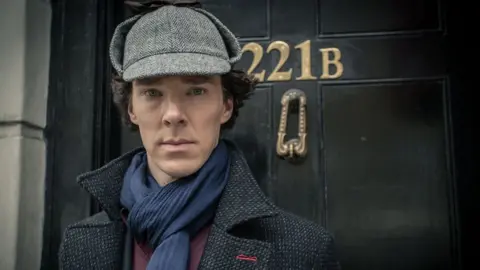 Robert Viglasky/BBC Benedict Cumberbatch as Sherlock Holmes