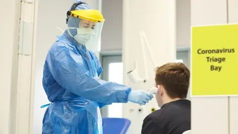 Getty Images Coronavirus screening at medical centre - stock photo
