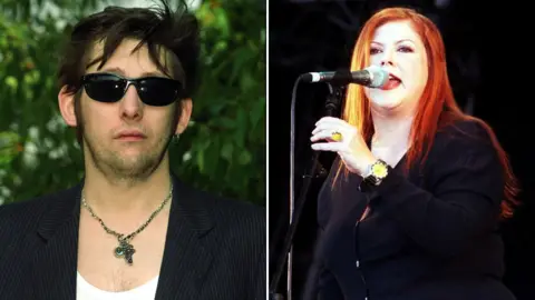 PA Media Shane MacGowan and Kirsty MacColl