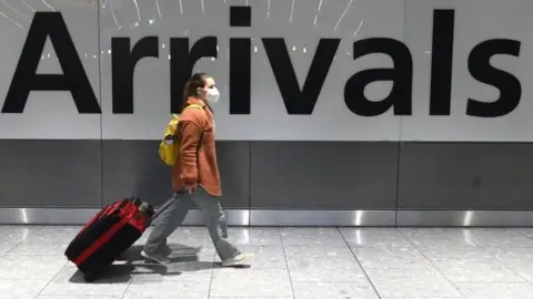 Getty Images Traveller at Arrivals