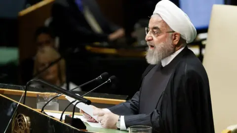 EPA Hassan Rouhani at the UN General Assembly