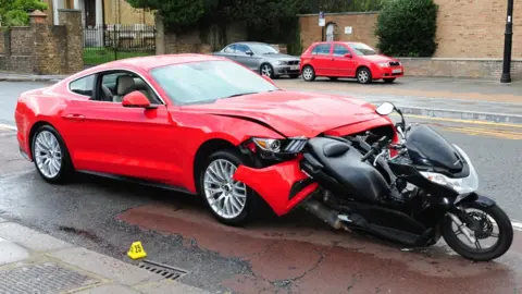 Met Police London Road at the junction with Essex Road, Enfield