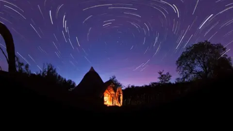 Night sky above Lime Tree Farm, Grewelthorpe