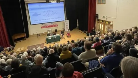 South Devon Primary Audience listening to candidates
