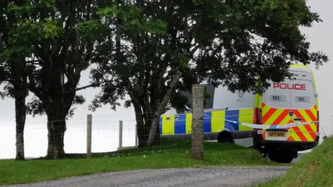 Police at property on Skye