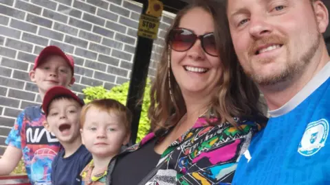 Kirsty Dickenson family selfie