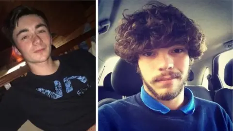 Family pictures Aaron Reilly (left) and Joshua Brock