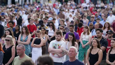 PA Media Vigil crowd