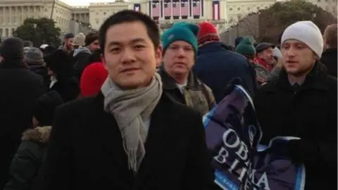 Vincent Ni Vincent at the 2013 inauguration