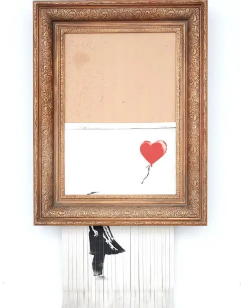 Sotheby's Love is in the Bin by Banksy