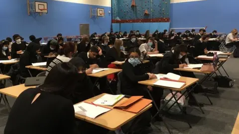 Merged class at Matthew Moss High School in Rochdale