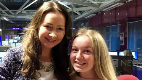 BBC Clare Hamilton and Melissa Doyle.