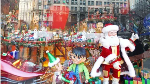 Getty Images A Christmas shop window