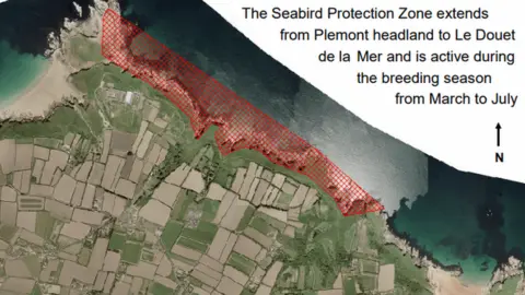 Government of Jersey Map of Seabird Protection Zone