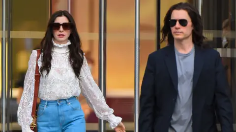 Getty Images Anne Hathaway and Jared Leto in WeCrashed