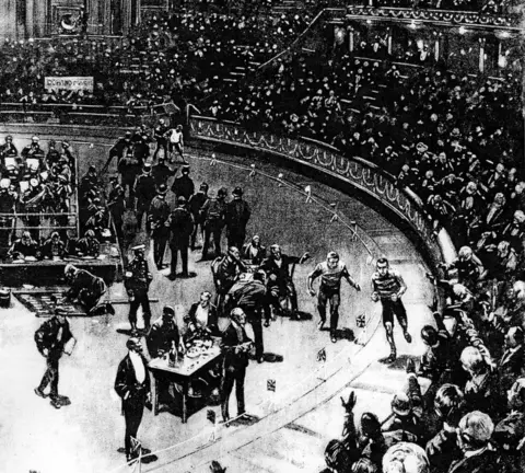 Royal Albert Hall Illustration of indoor marathon