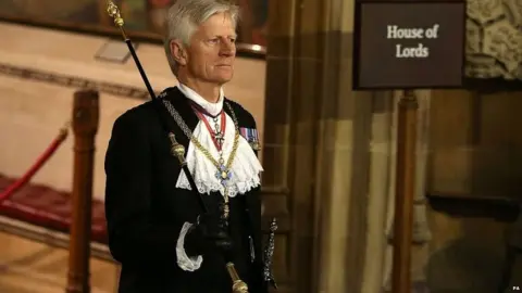 PA The outgoing Black Rod David Leakey