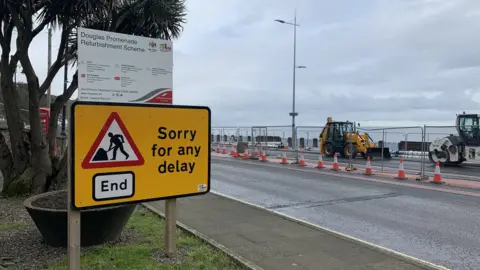 BBC Douglas Promenade refurbishment signage