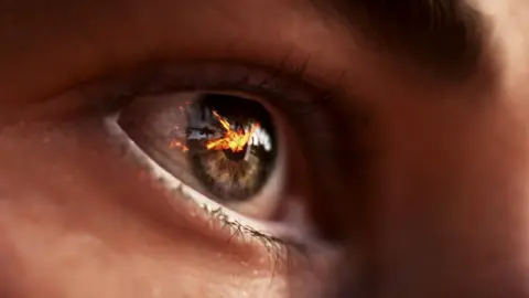 EA/Nvidia A graphic of an eye from the Battlefield 5 game