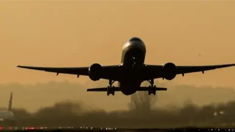 PA Media BA plane taking off from Heathrow 6 Jan