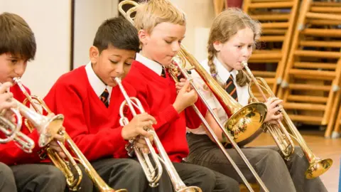 children with musical instruments