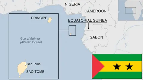 Map of Sao Tome and Principe