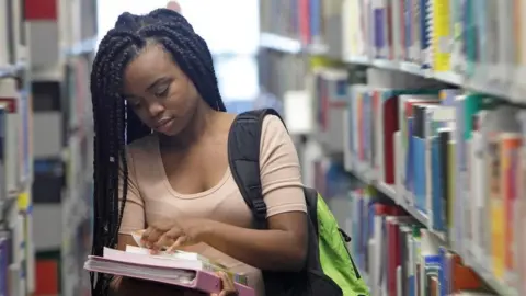 Getty Images Student in a library