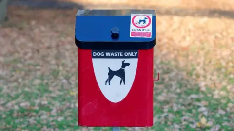 Dog waste bin