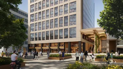 Sheffield Hallam University CGI of the new campus