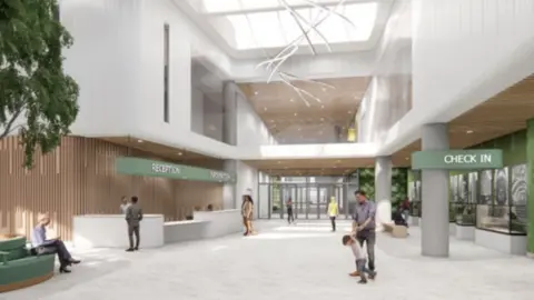 Government of Jersey Artist's impression of the hospital reception area