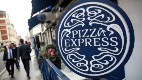 Getty Images Pizza Express sign