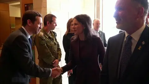 Reuters Annalena Baerbock meeting Israeli officials