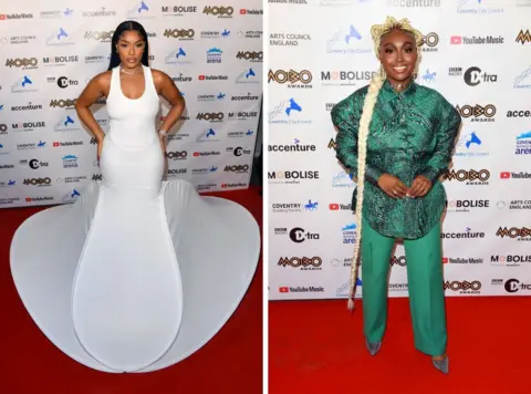 Getty Images Stefflon Don and Tiana Major9