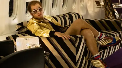 David Appleby/Paramount  Taron Egerton appears as Elton John in Rocketman