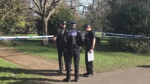 Police at scene of attack
