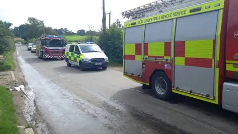 West Sussex Fire & Rescue Service  rescue at Lindfield