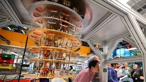 Getty Images Quantum Computing Lab at the Google Quantum AI campus in Goleta, California