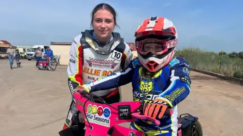 Matt Davis Chloe with a woman rider