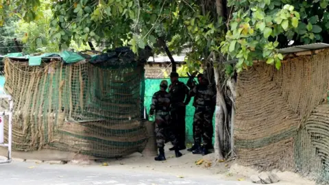 BBC Punjabi Outside the military station in Bathinda