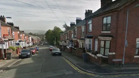 Google Junction of Eaton Street and Mynors Street in Stoke-on-Trent