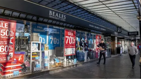 PA Media Beales store