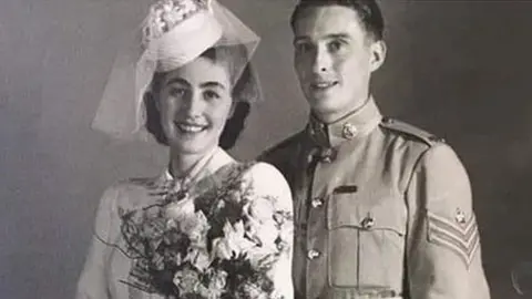 Eric Moore 1942 wedding photograph