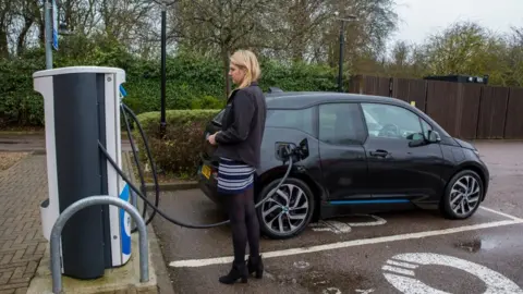 Getty Images Electric car being charged