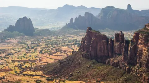 Getty Images A mountainous landscape in Tigray, Ethiopia