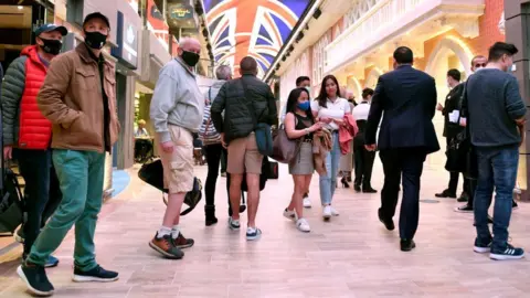 Getty Images Passengers on the MSC Virtuosa